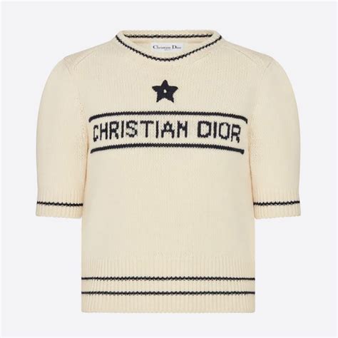 christian dior asterodior short sleeved sweater|dior sweaters for women.